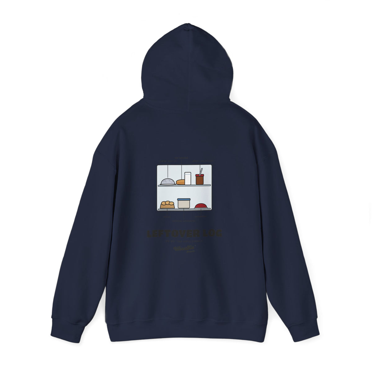 WoozKa Brands Funny Thanksgiving Leftovers Hoodie, Turkey Pie Back Print