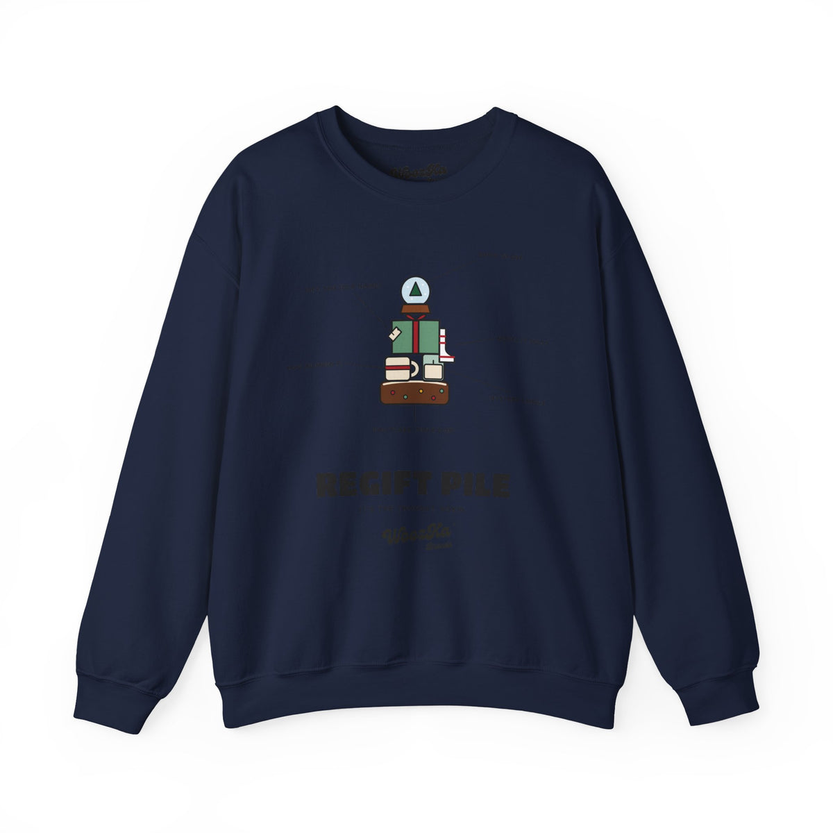 WoozKa Brands Funny Christmas Sweatshirt, Regift Office Party Front Print