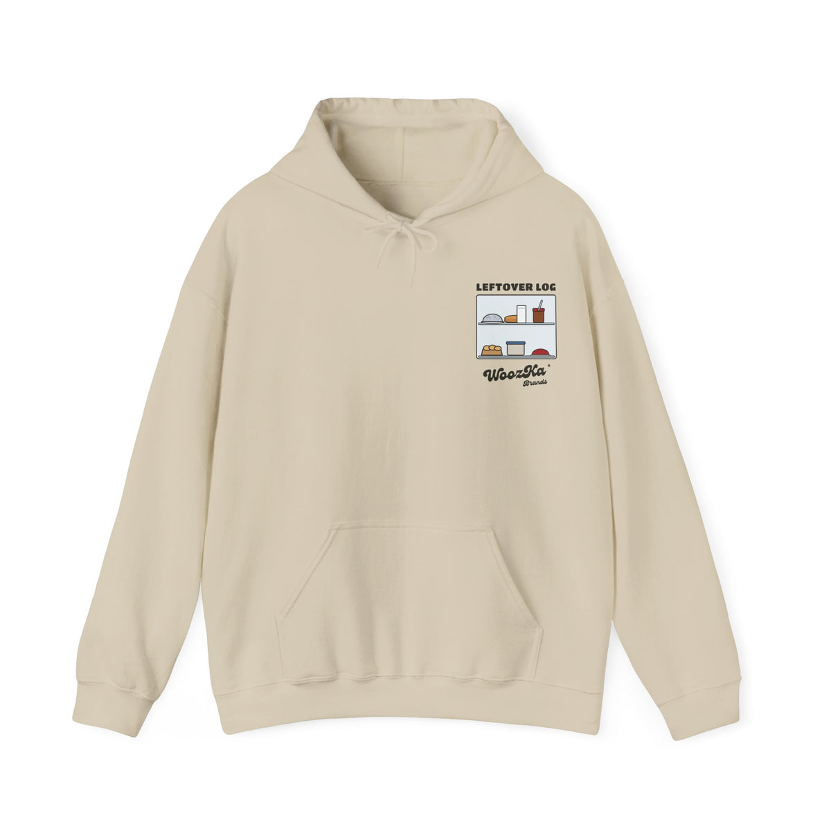WoozKa Brands Funny Thanksgiving Leftovers Hoodie, Turkey Pie Back Print
