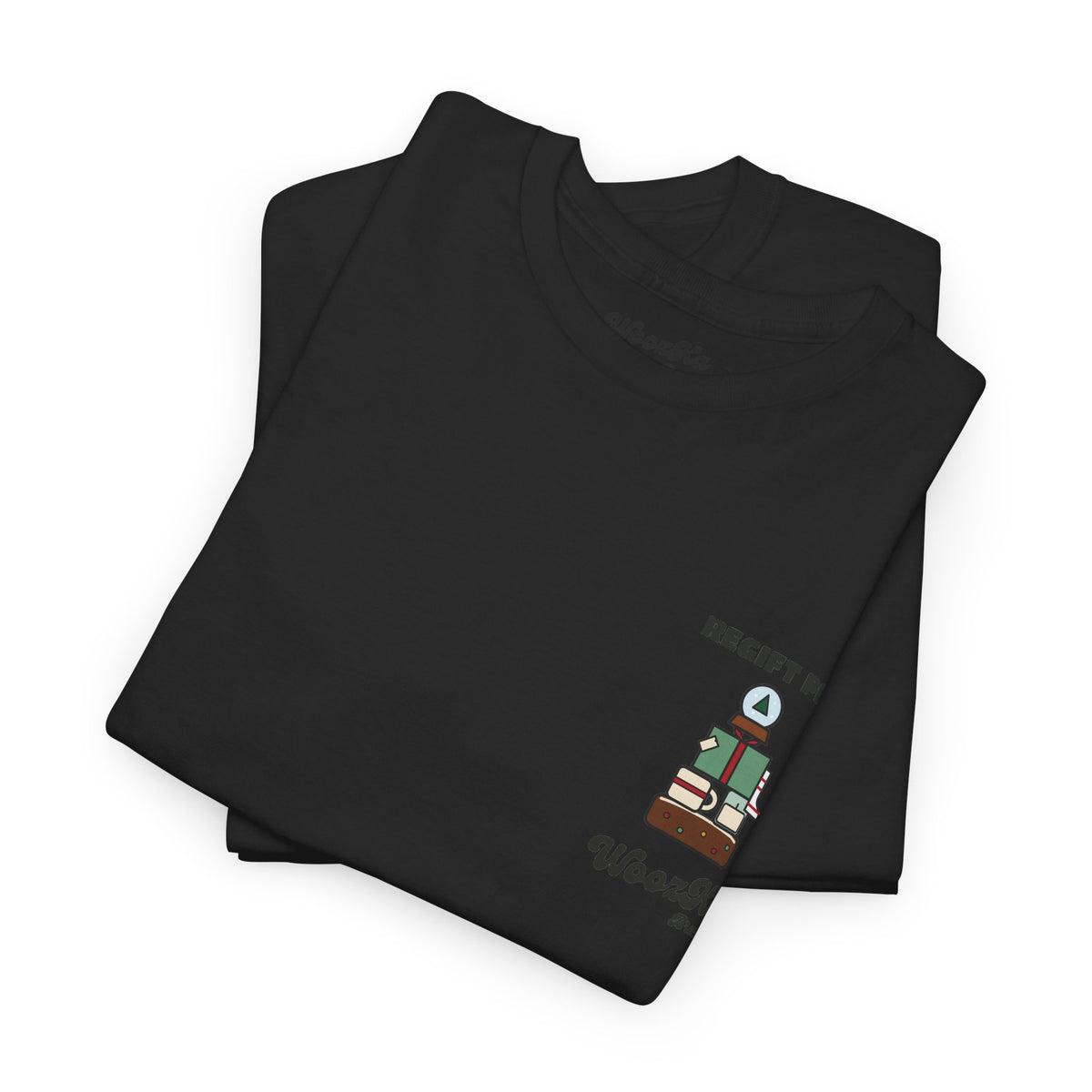 WoozKa Brands Funny Christmas T-Shirt, Regift Office Party Back Print