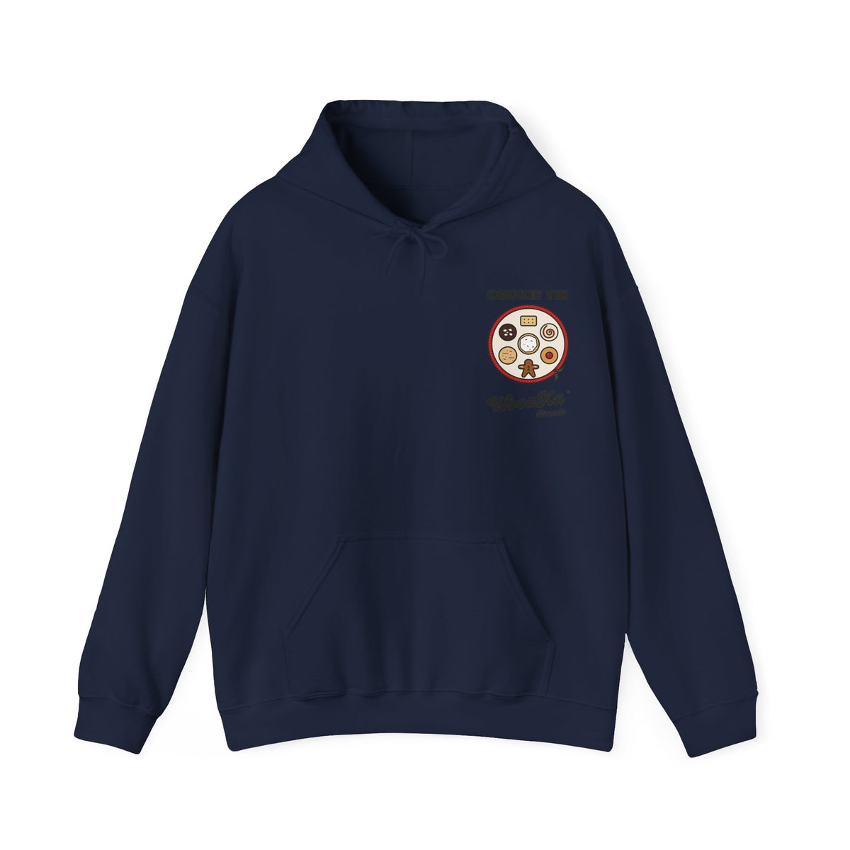 WoozKa Brands Christmas Cookie Hoodie, Holiday Baking Wide Back Print