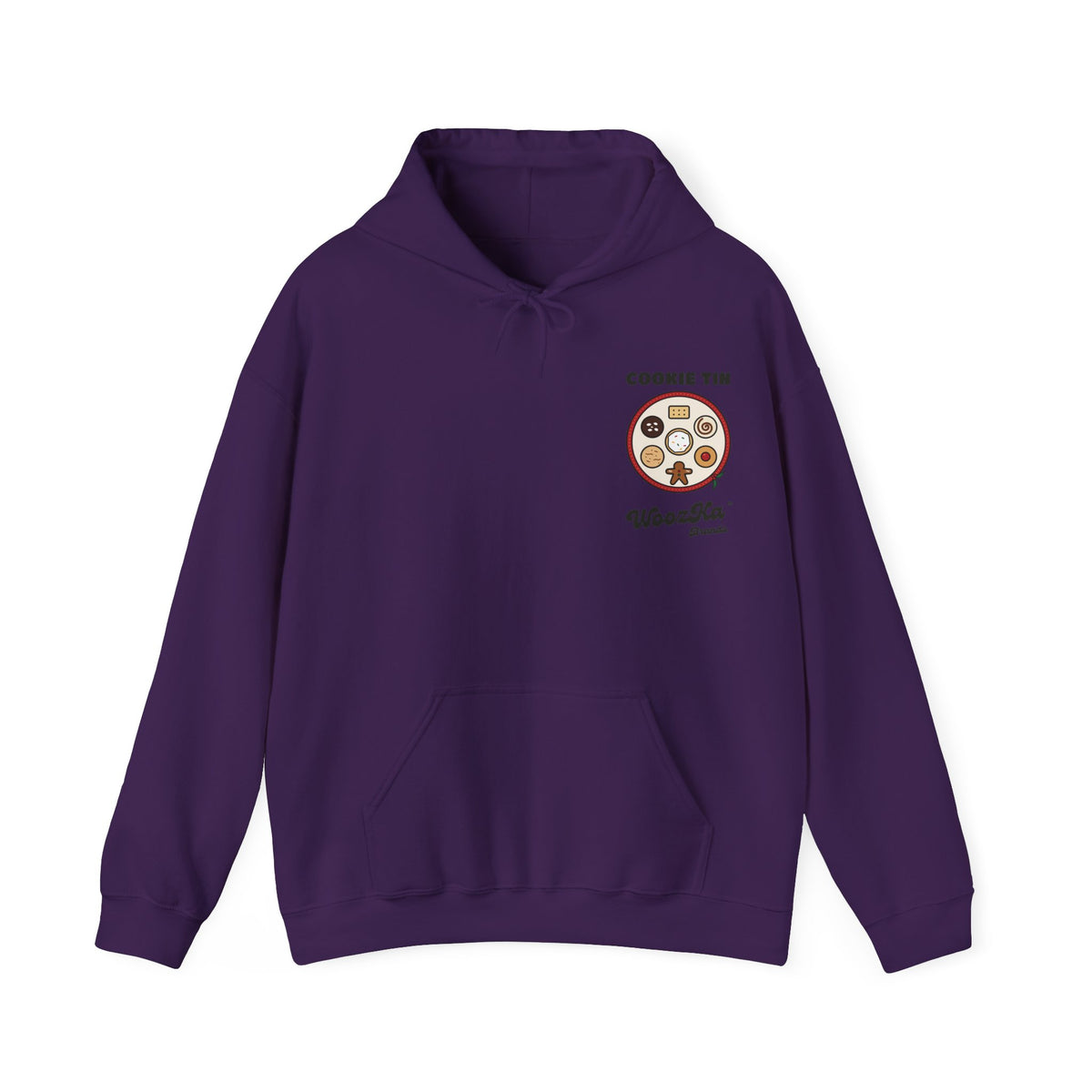 WoozKa Brands Christmas Cookie Hoodie, Holiday Baking Wide Back Print