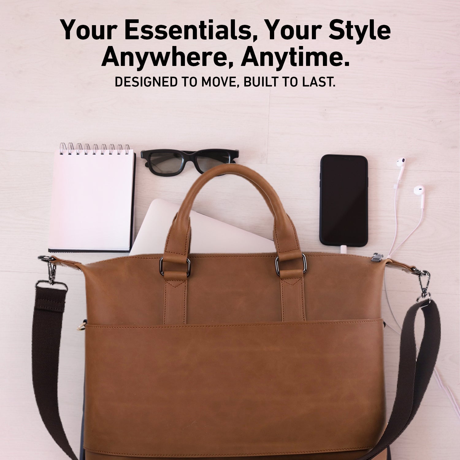 Leather Messenger Laptop Bag / Briefcase / Cross Bag