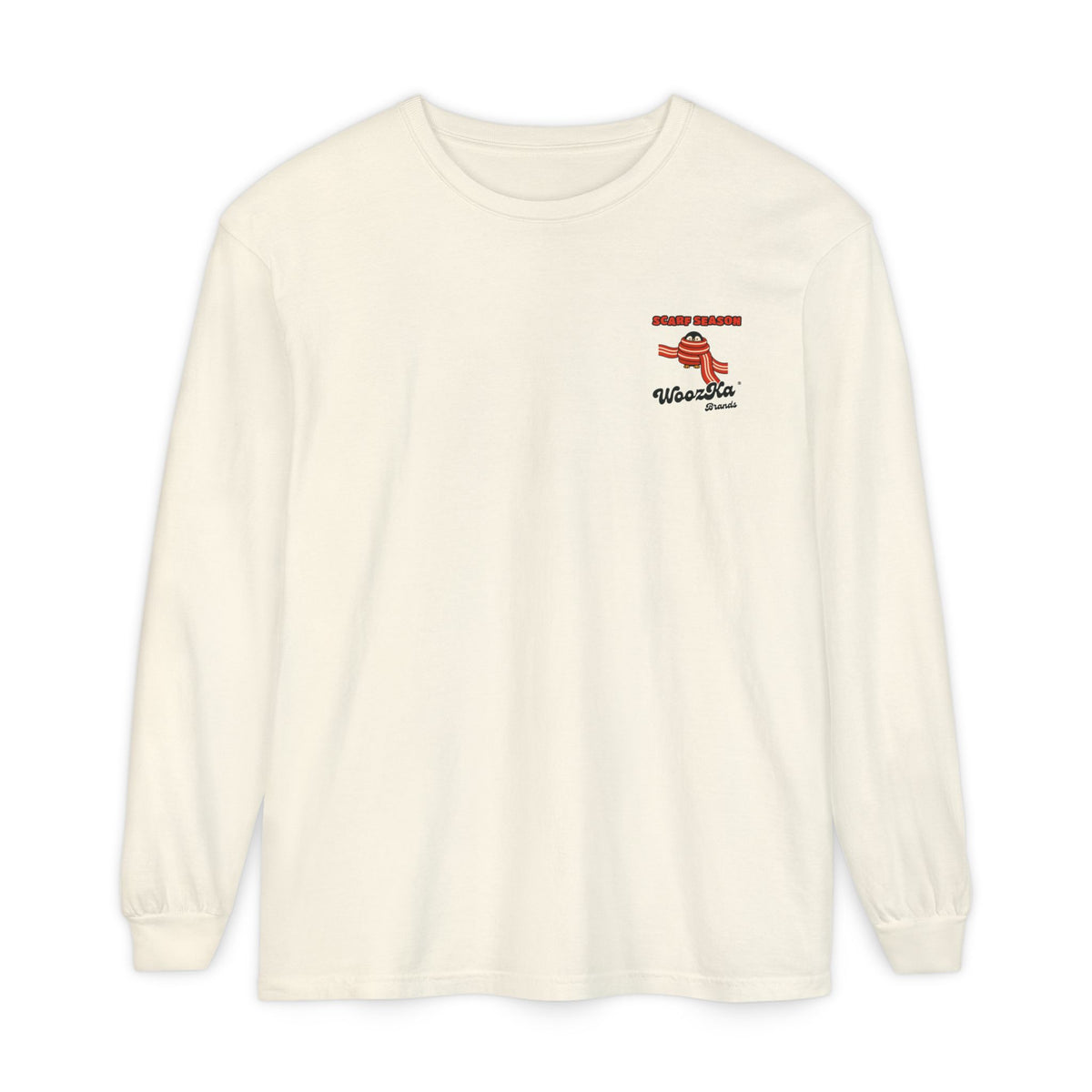 WoozKa Brands Cute Penguin Winter Long Sleeve Tee, Funny Long Back Print