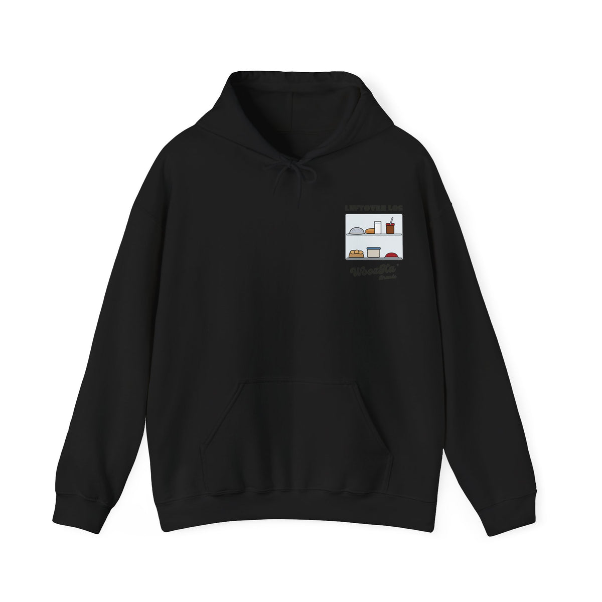 WoozKa Brands Funny Thanksgiving Leftovers Hoodie, Turkey Pie Back Print