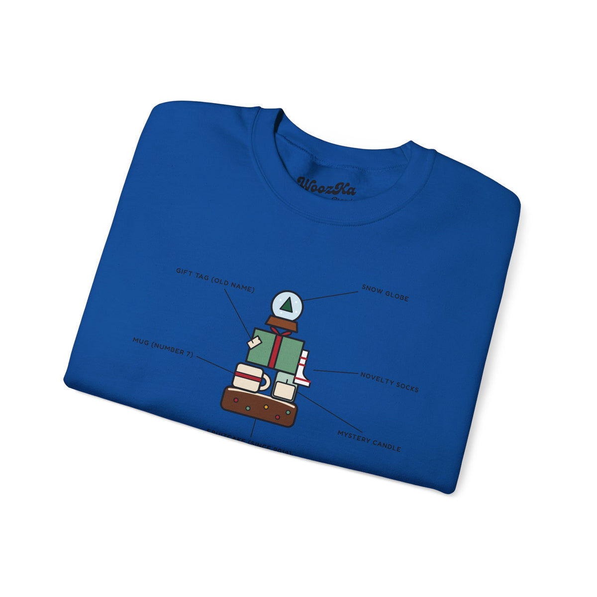 WoozKa Brands Funny Christmas Sweatshirt, Regift Office Party Front Print