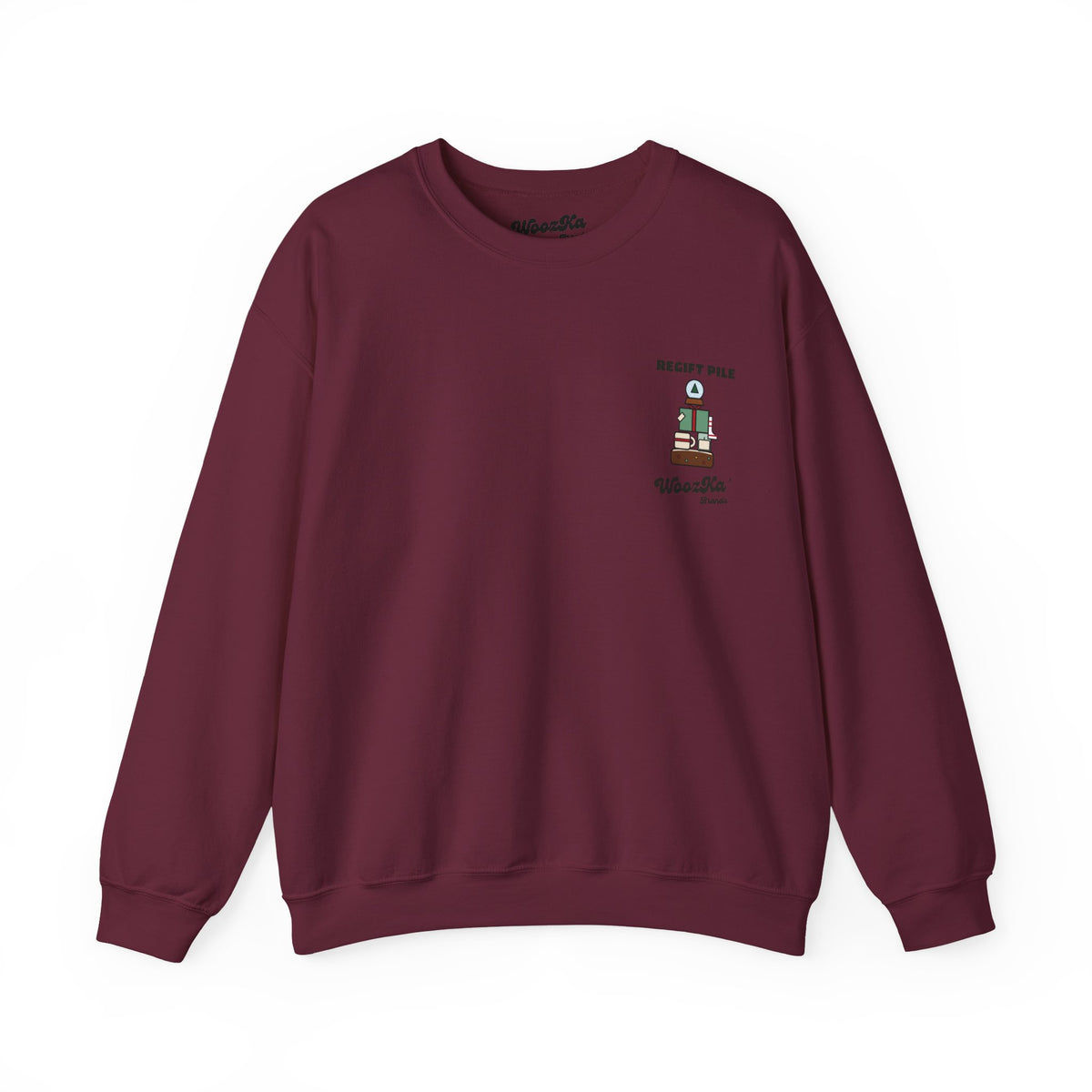 WoozKa Brands Funny Christmas Sweatshirt, Regift Office Party Back Print