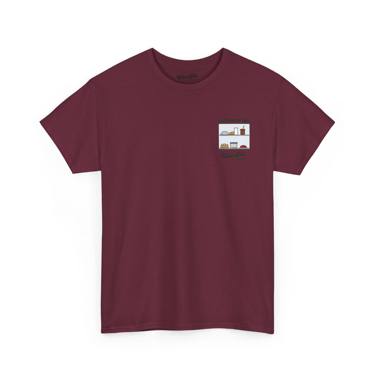 WoozKa Brands Funny Thanksgiving Leftovers T-Shirt, Turkey Pie Back Print