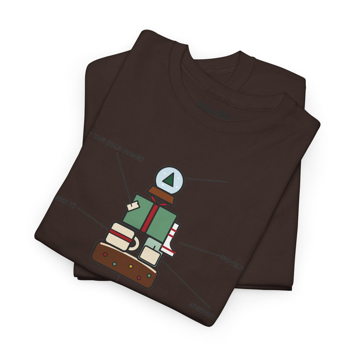 WoozKa Brands Funny Christmas T-Shirt, Regift Office Party Front Print