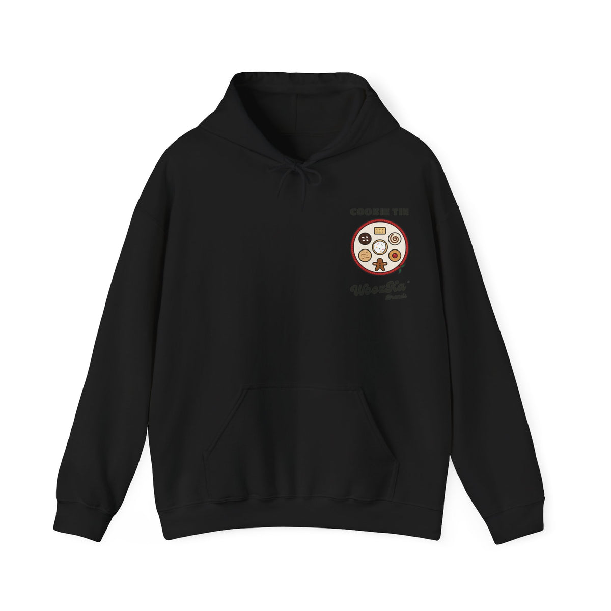 WoozKa Brands Christmas Cookie Hoodie, Holiday Baking Back Print