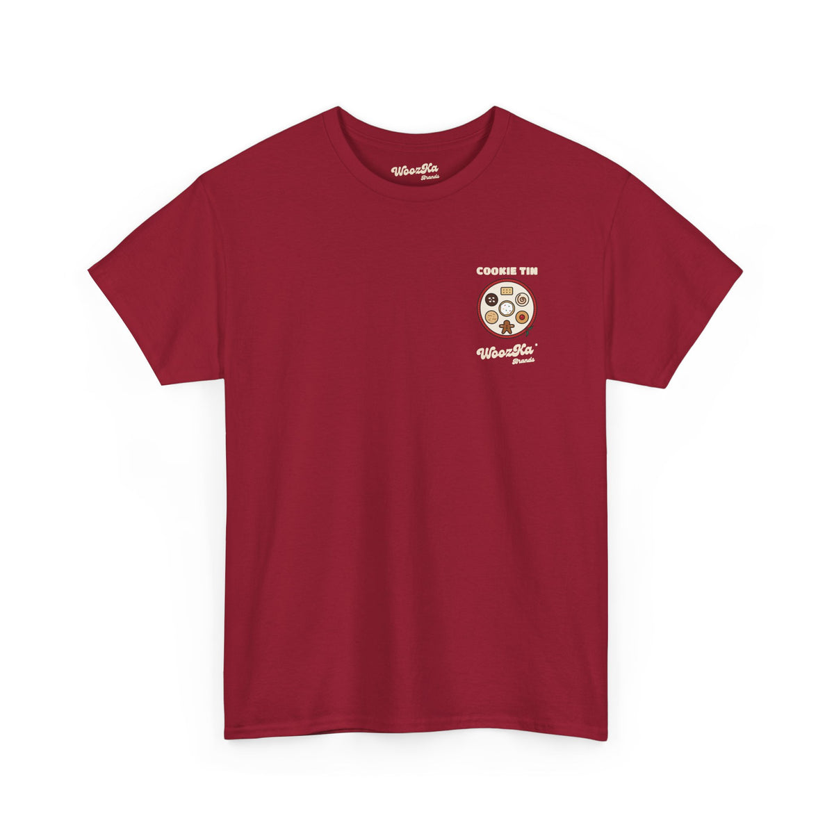 WoozKa Brands Christmas Cookie T-Shirt, Holiday Baking Back Print