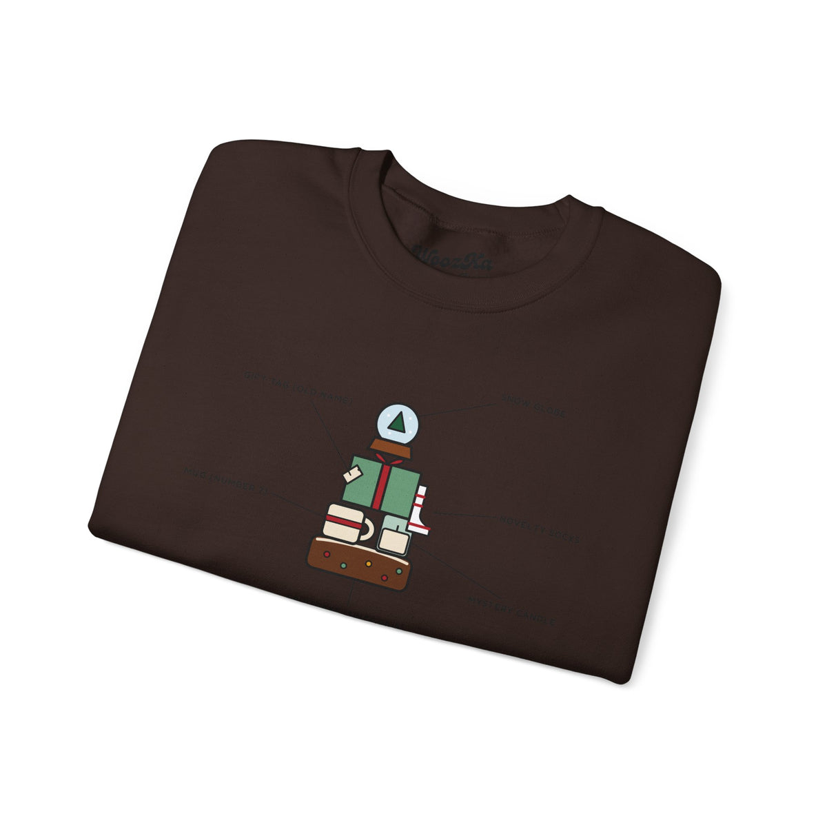 WoozKa Brands Funny Christmas Sweatshirt, Regift Office Party Front Print