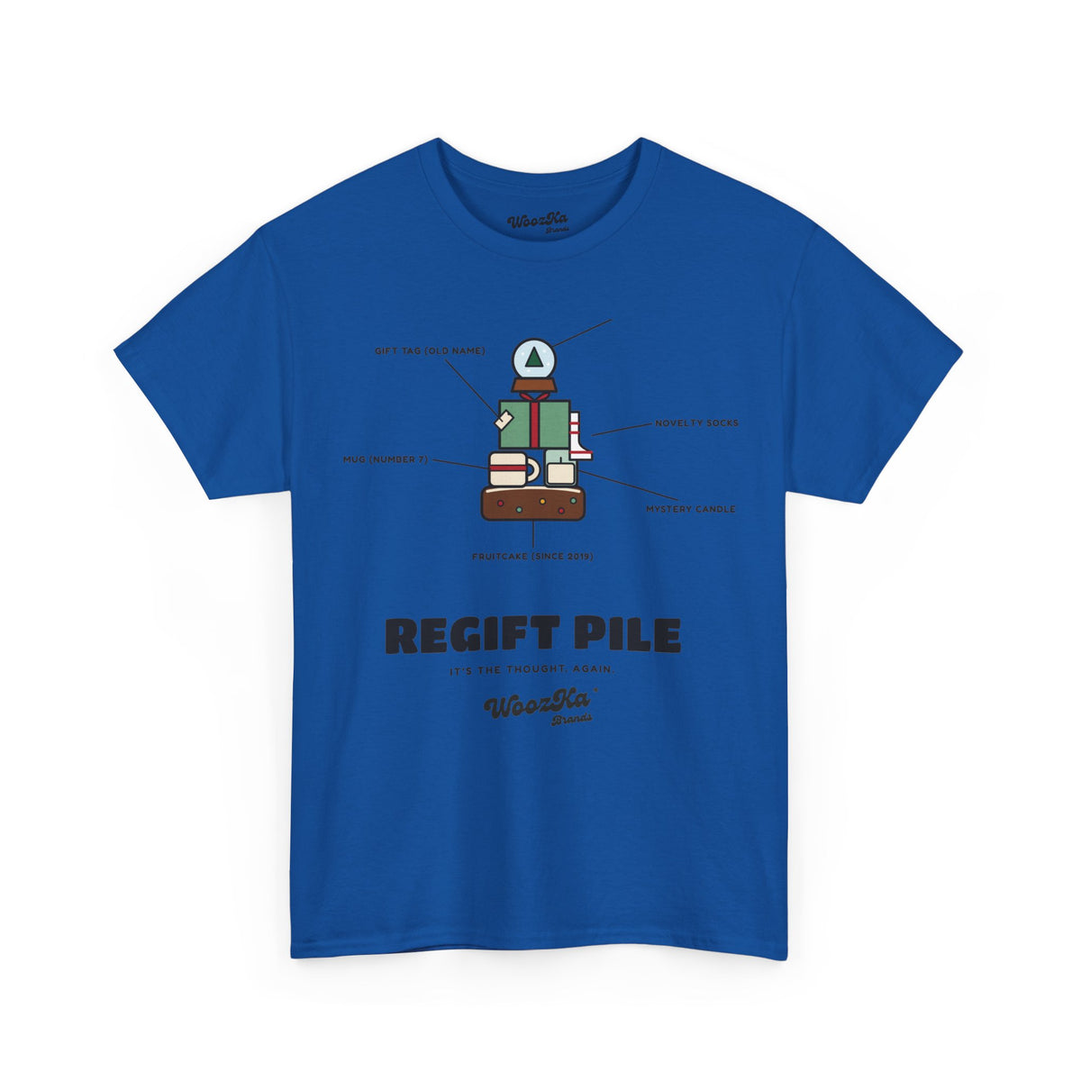 WoozKa Brands Funny Christmas T-Shirt, Regift Office Party Front Print