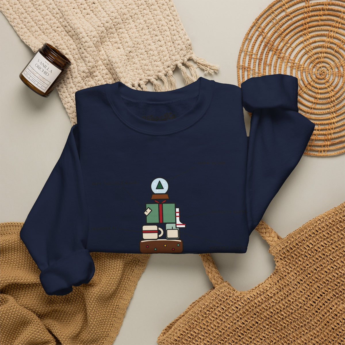 WoozKa Brands Funny Christmas Sweatshirt, Regift Office Party Front Print