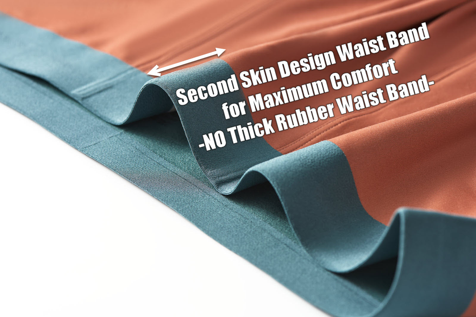 Mens Underwear Super Soft Modal Breathable Seamless Boxer Briefs, Tagless Big U Pouch Trunk