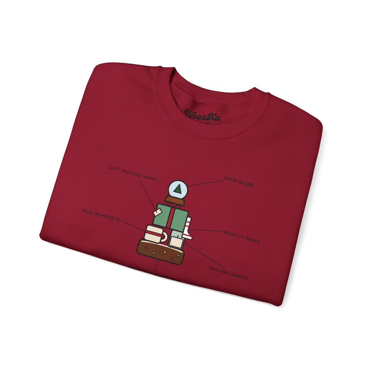 WoozKa Brands Funny Christmas Sweatshirt, Regift Office Party Front Print