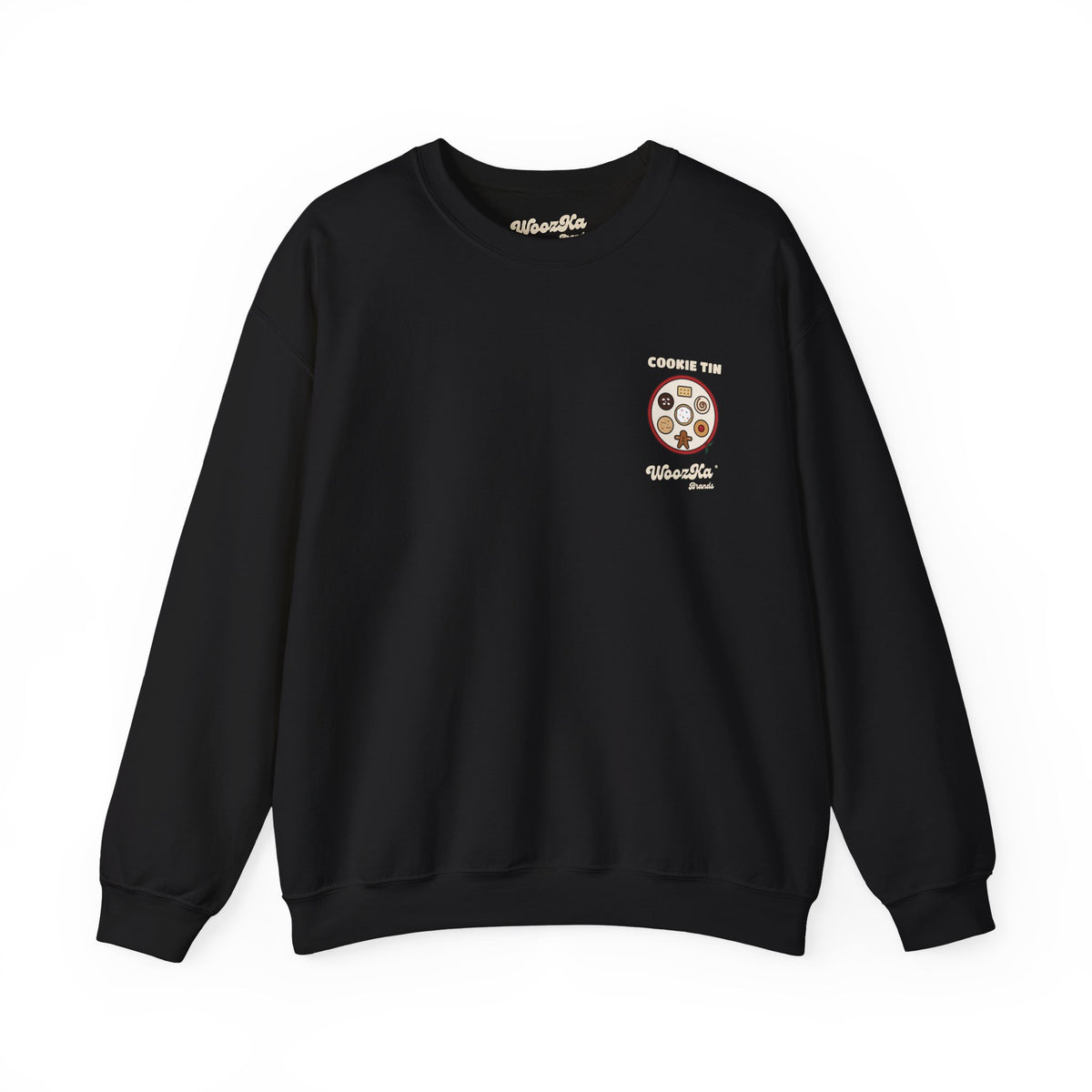 WoozKa Brands Christmas Cookie Sweatshirt, Holiday Baking Back Print