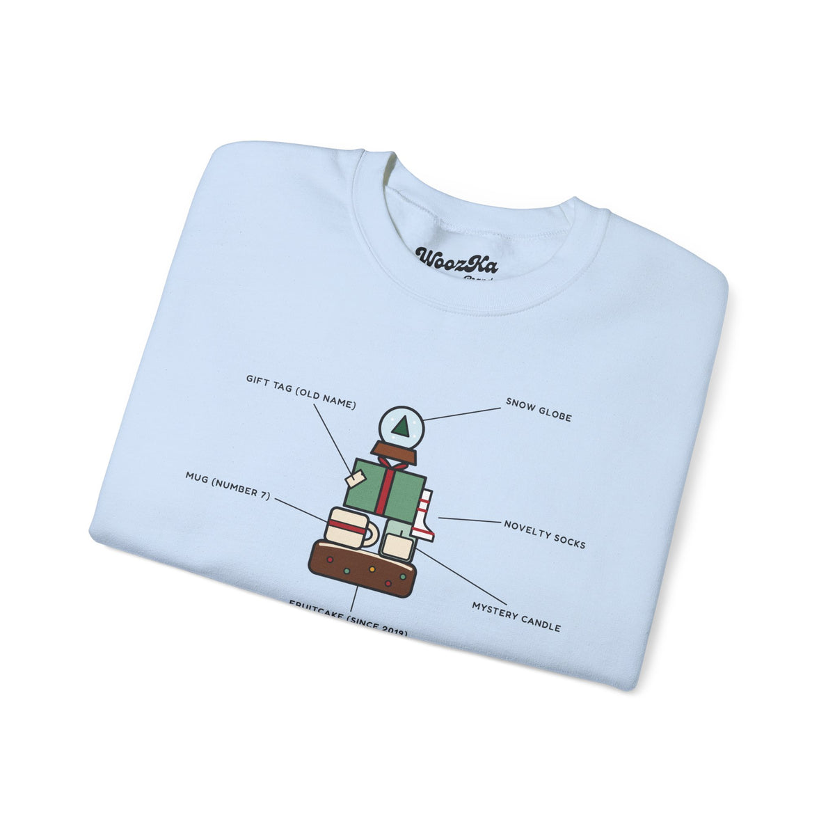 WoozKa Brands Funny Christmas Sweatshirt, Regift Office Party Front Print