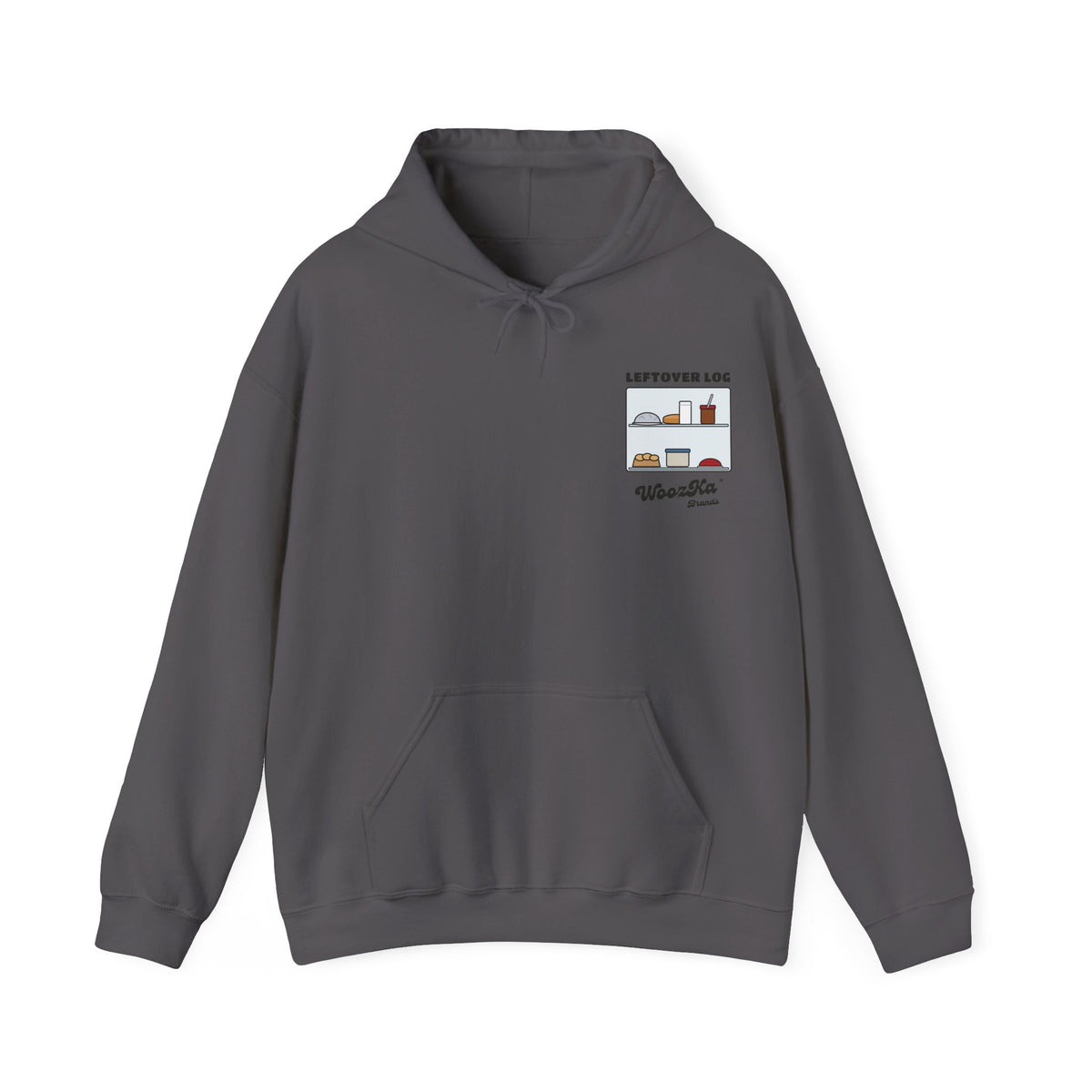 WoozKa Brands Funny Thanksgiving Leftovers Hoodie, Turkey Pie Back Print