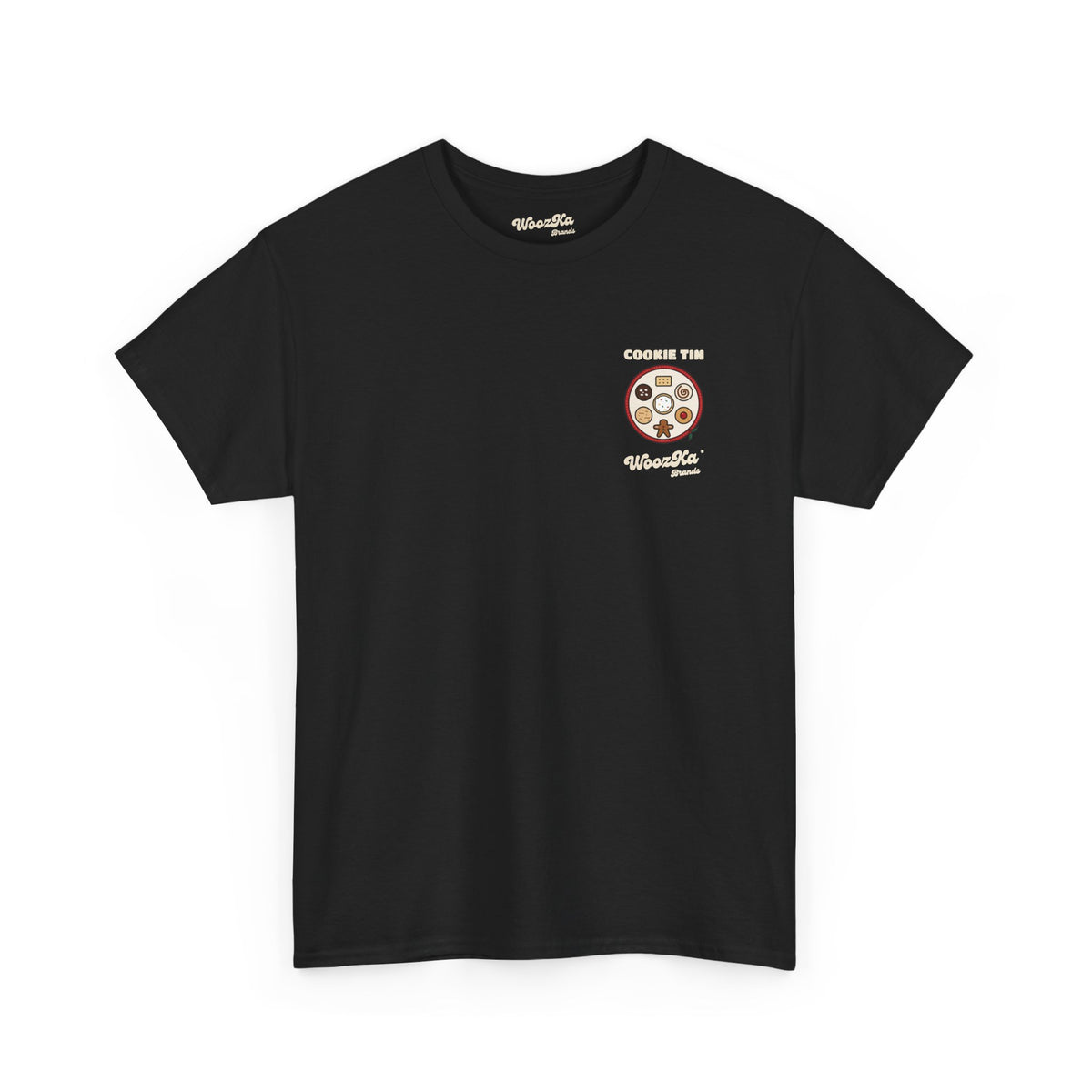 WoozKa Brands Christmas Cookie T-Shirt, Holiday Baking Back Print