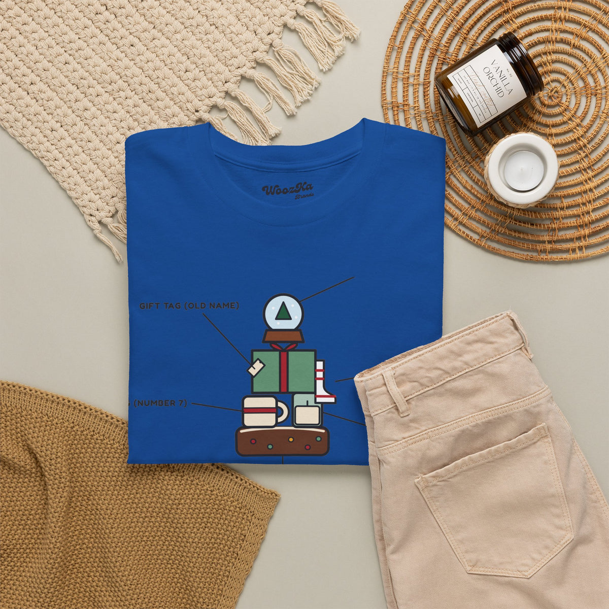 WoozKa Brands Funny Christmas T-Shirt, Regift Office Party Front Print