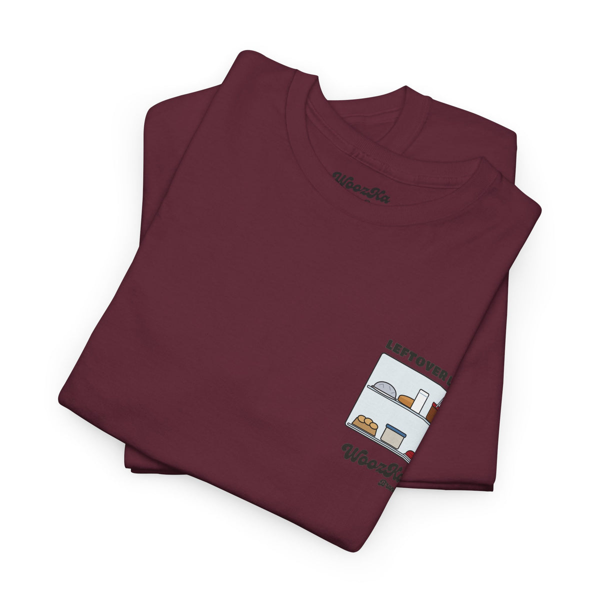 WoozKa Brands Funny Thanksgiving Leftovers T-Shirt, Turkey Pie Back Print