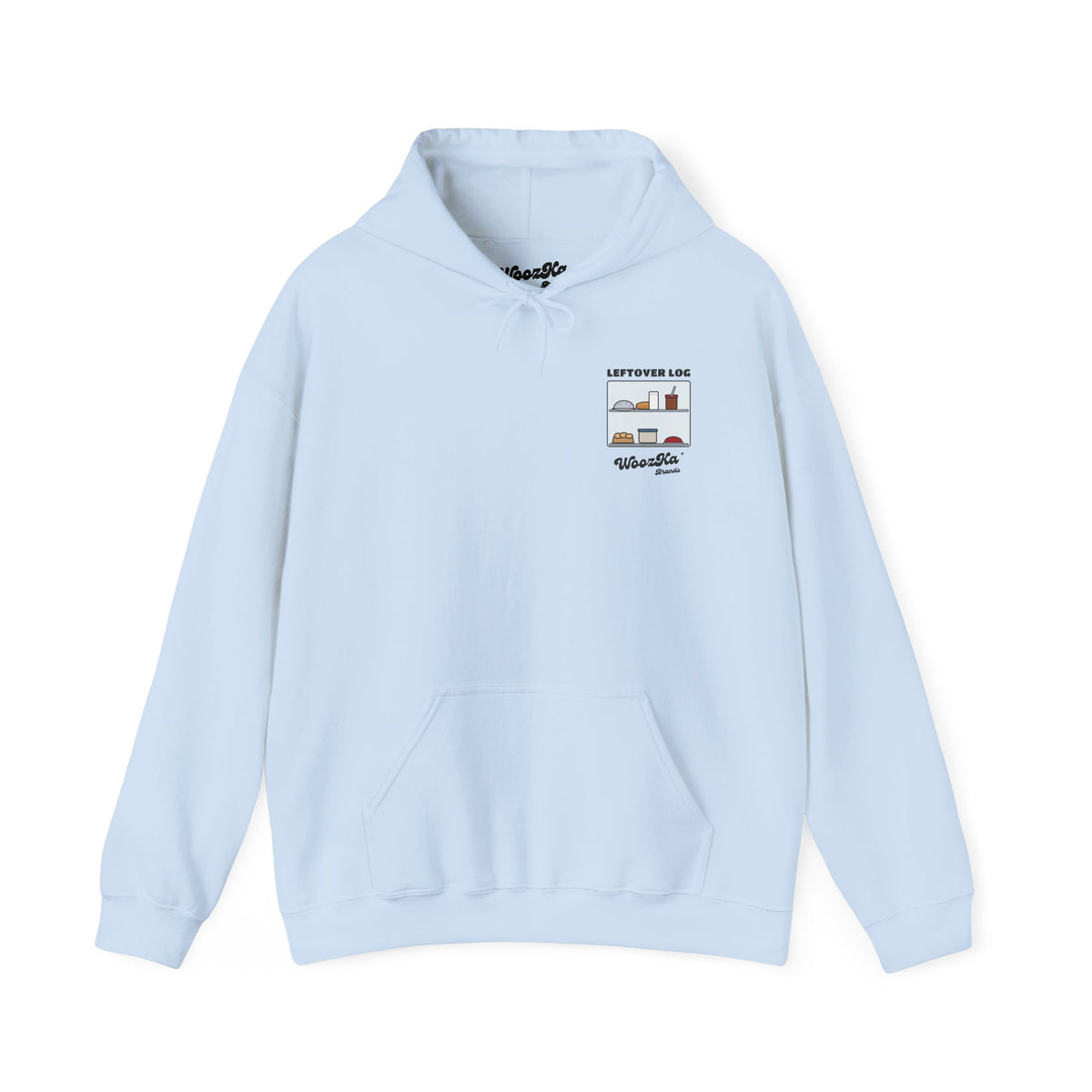 WoozKa Brands Funny Thanksgiving Leftovers Hoodie, Wide Back Print