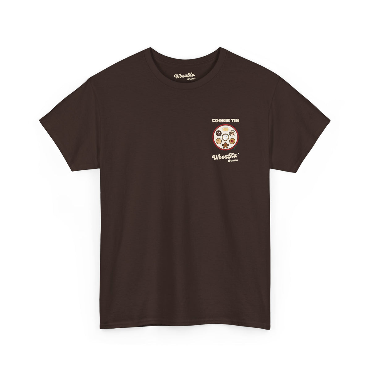 WoozKa Brands Christmas Cookie T-Shirt, Holiday Baking Back Print