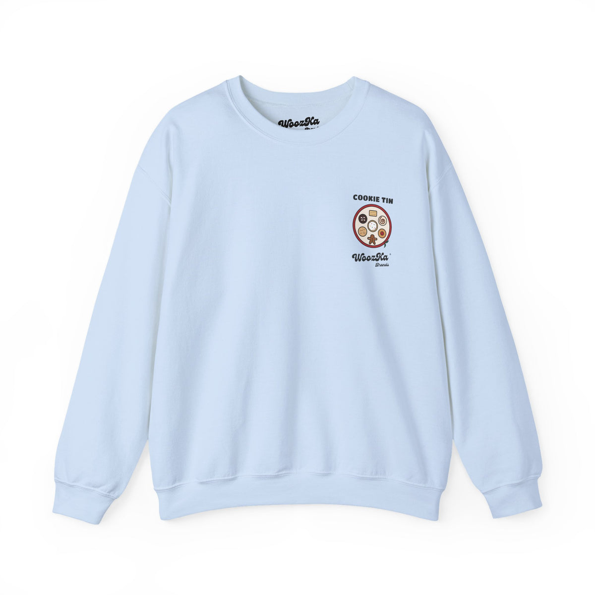 WoozKa Brands Christmas Cookie Sweatshirt, Holiday Baking Back Print