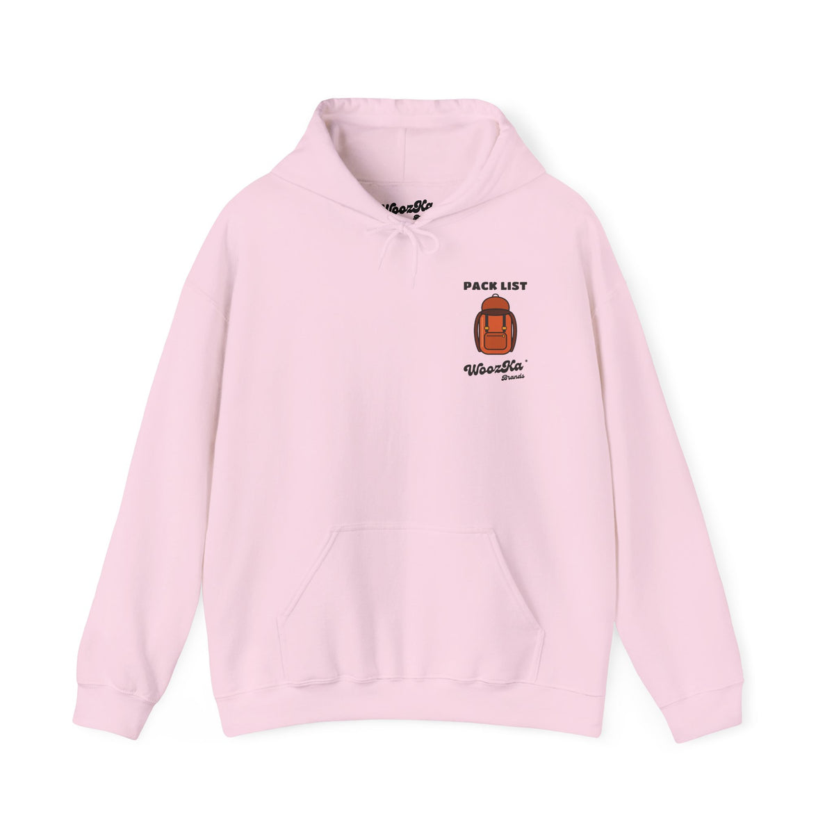 WoozKa Brands Hiking Hoodie, Backpacking Gear List Wide Back Print