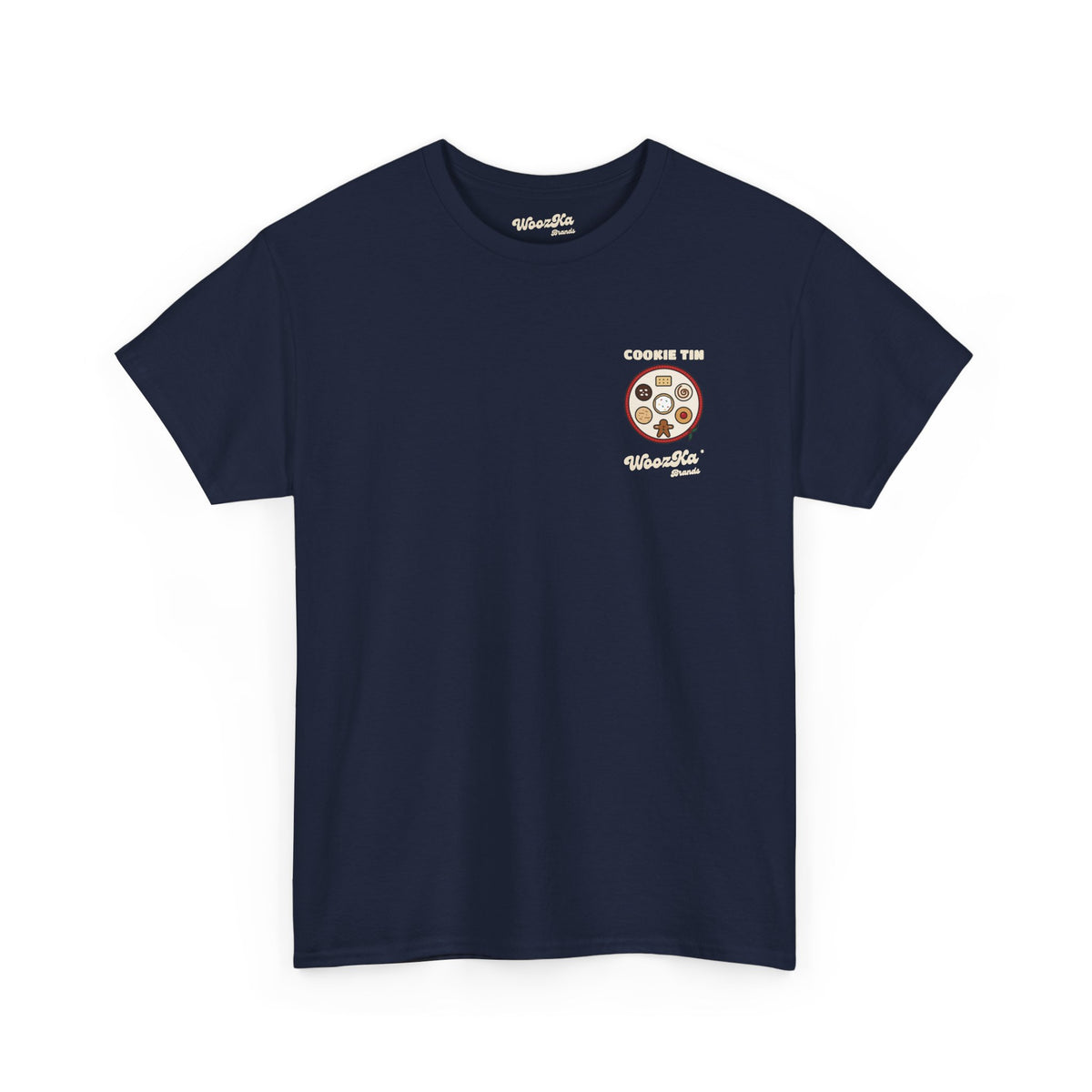WoozKa Brands Christmas Cookie T-Shirt, Holiday Baking Back Print