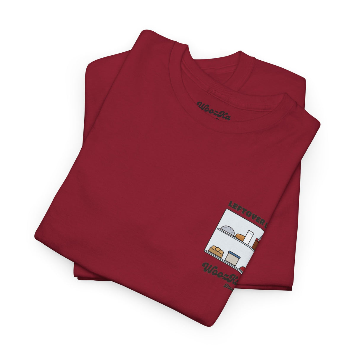 WoozKa Brands Funny Thanksgiving Leftovers T-Shirt, Turkey Pie Back Print