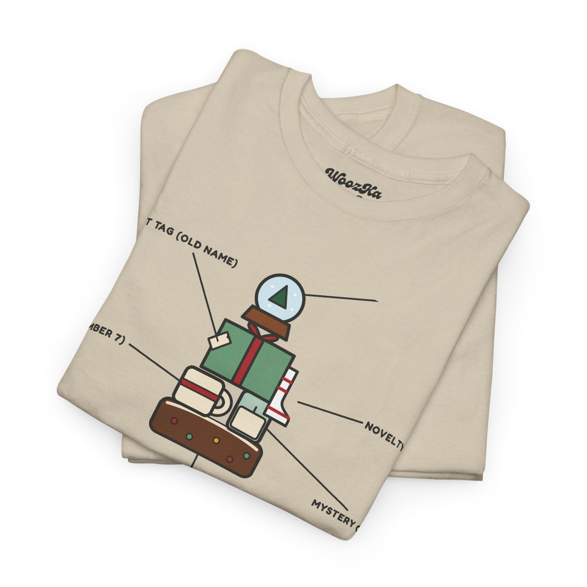 WoozKa Brands Funny Christmas T-Shirt, Regift Office Party Front Print