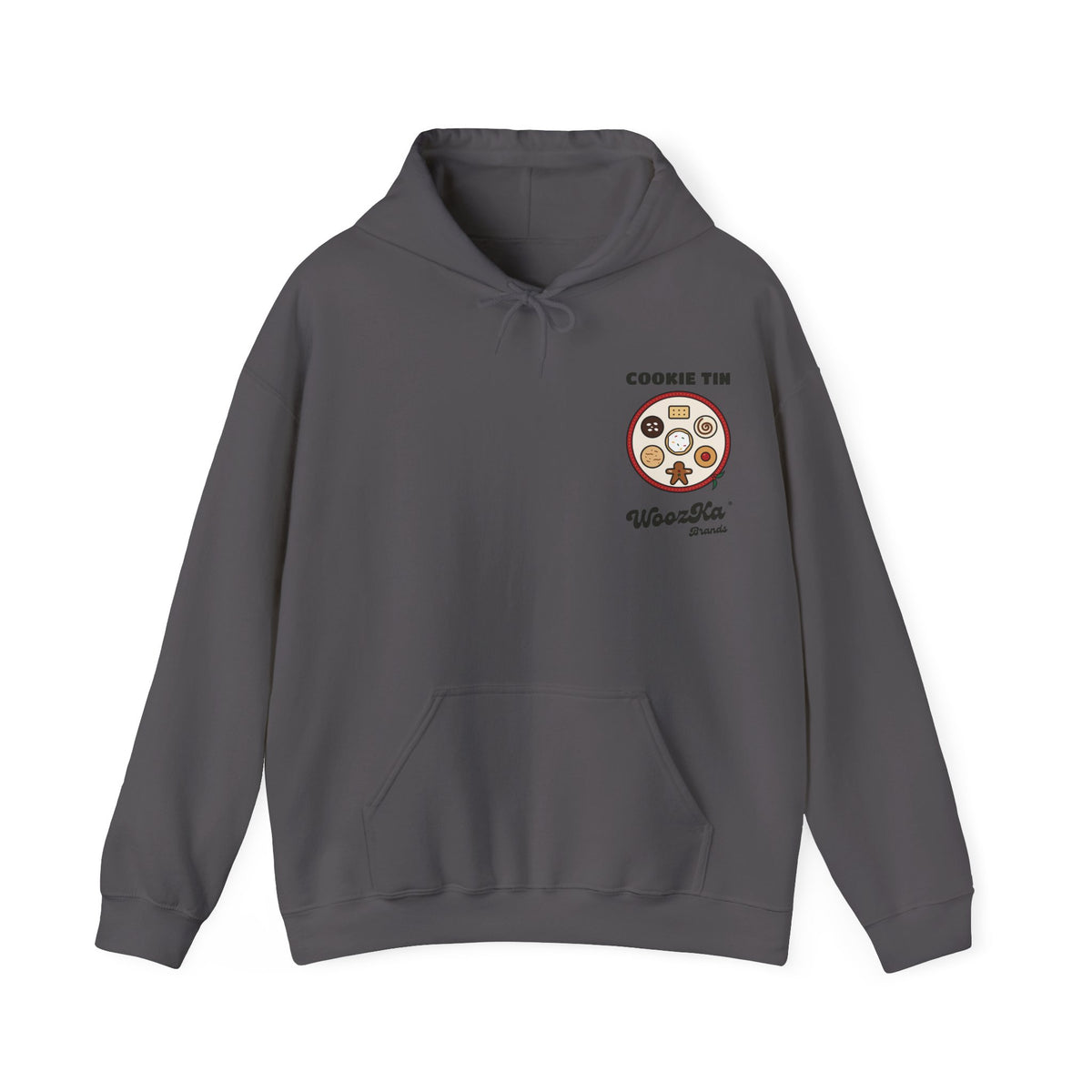 WoozKa Brands Christmas Cookie Hoodie, Holiday Baking Wide Back Print