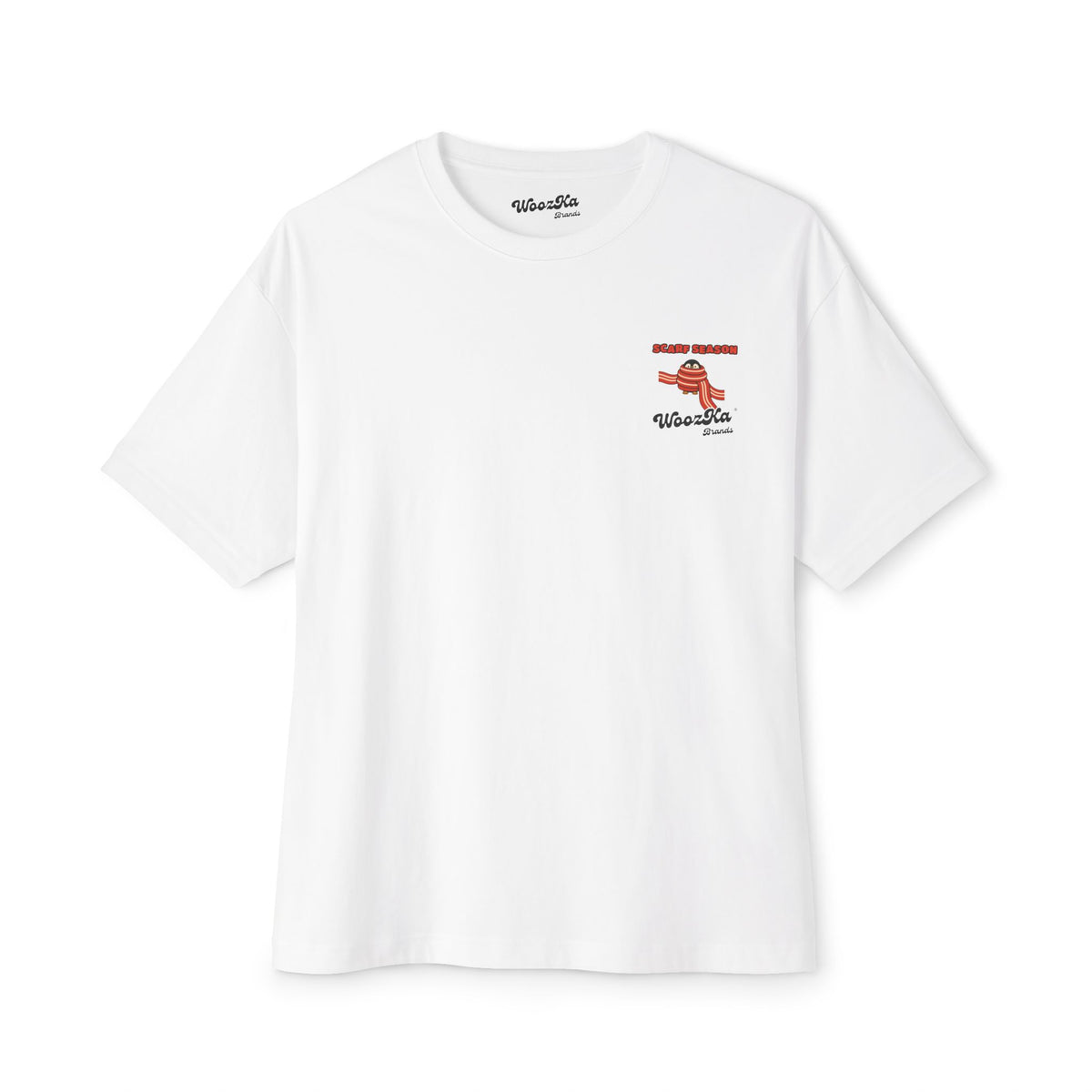 WoozKa Brands Cute Penguin Winter Oversized Tee, Funny Long Back Print