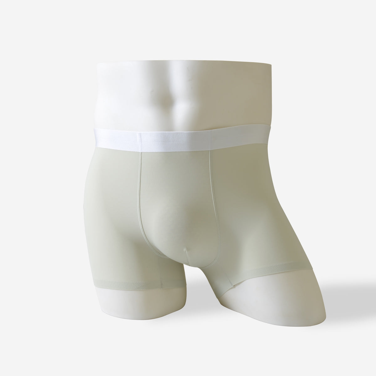 WoozKa Men's Milk Silk Ice Silk Boxer Briefs, Seamless Cooling Trunks
