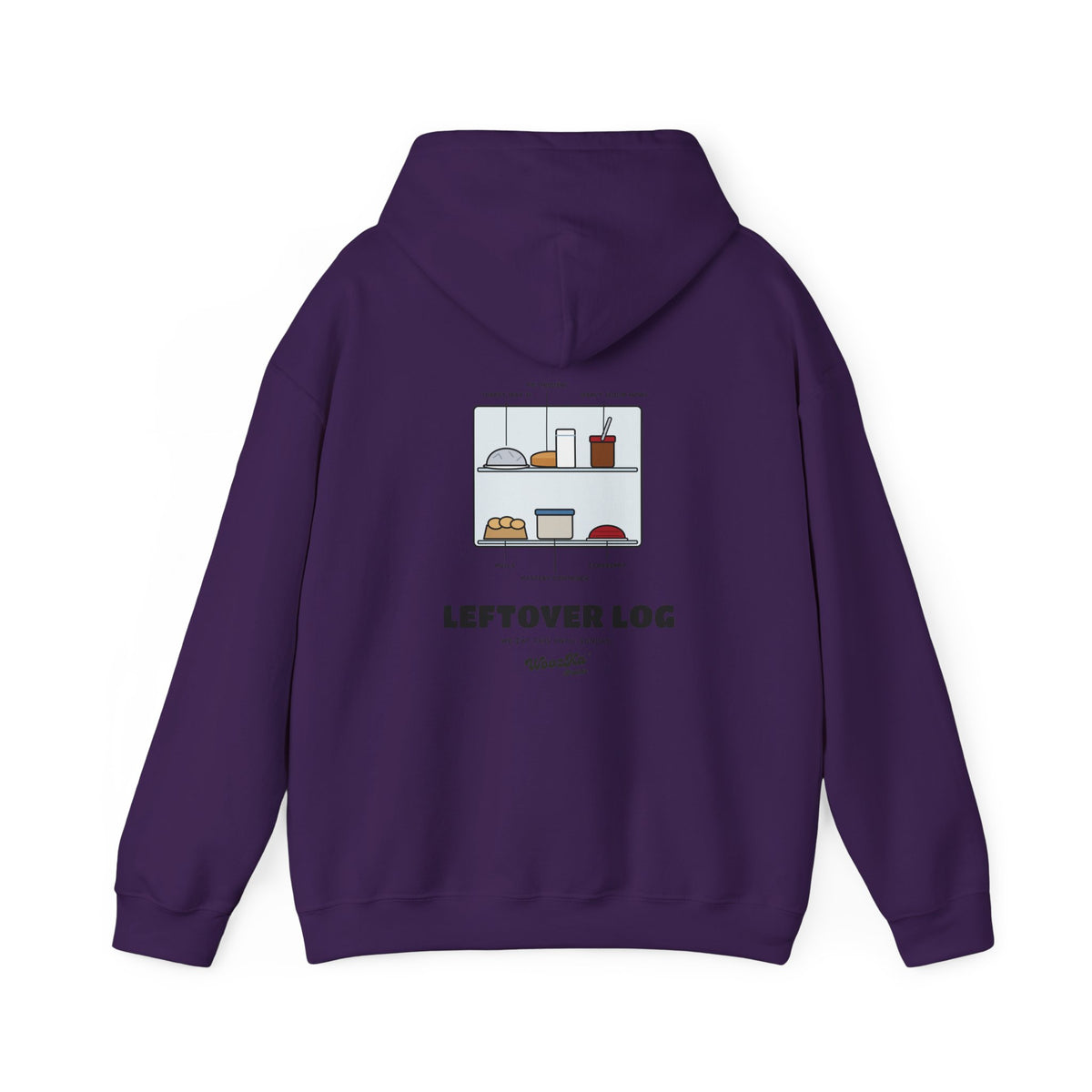 WoozKa Brands Funny Thanksgiving Leftovers Hoodie, Turkey Pie Back Print