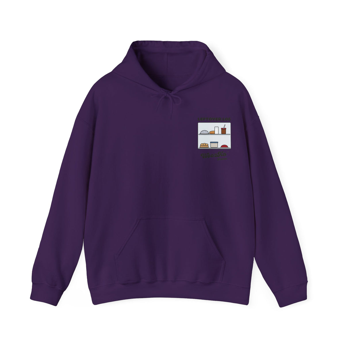 WoozKa Brands Funny Thanksgiving Leftovers Hoodie, Turkey Pie Back Print