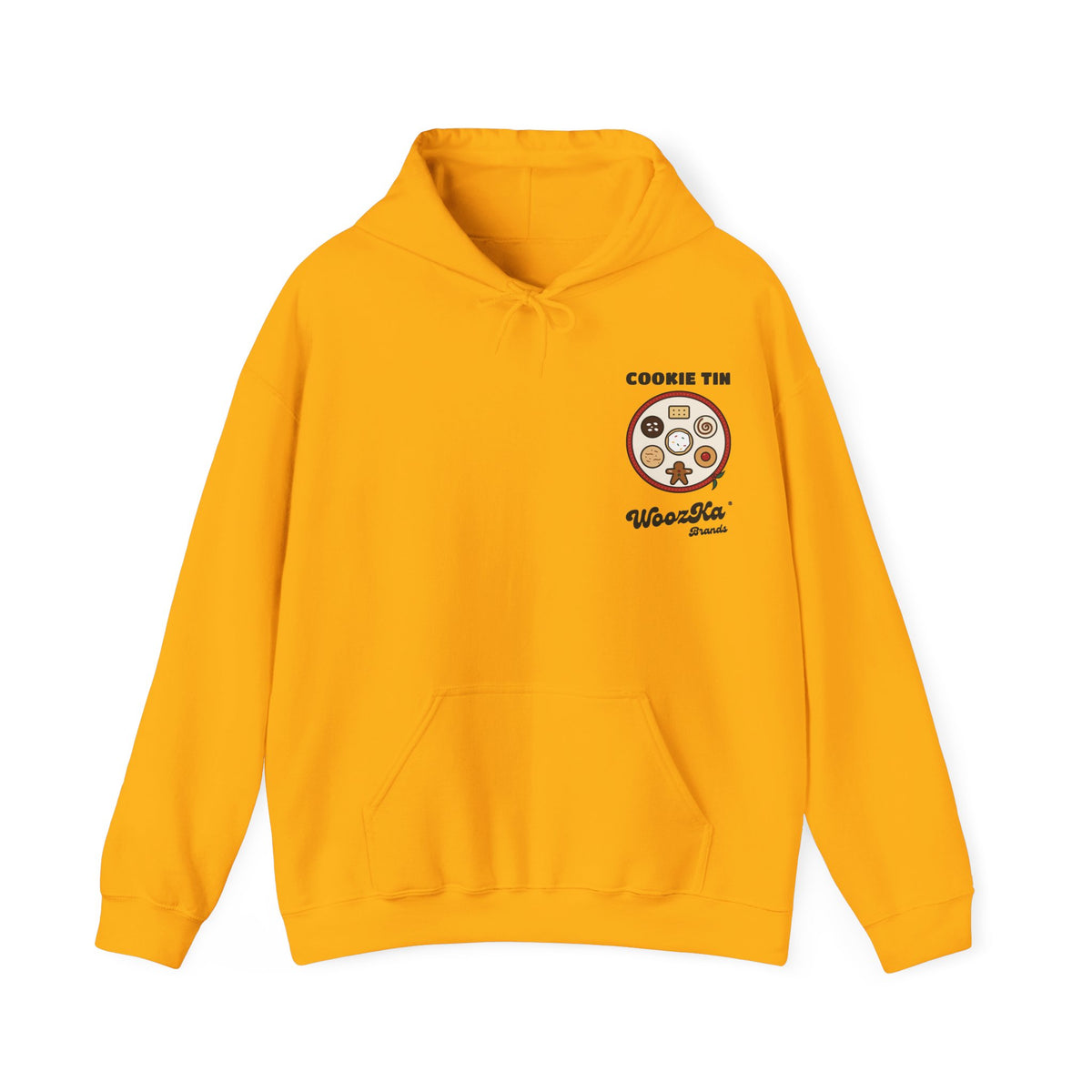 WoozKa Brands Christmas Cookie Hoodie, Holiday Baking Back Print
