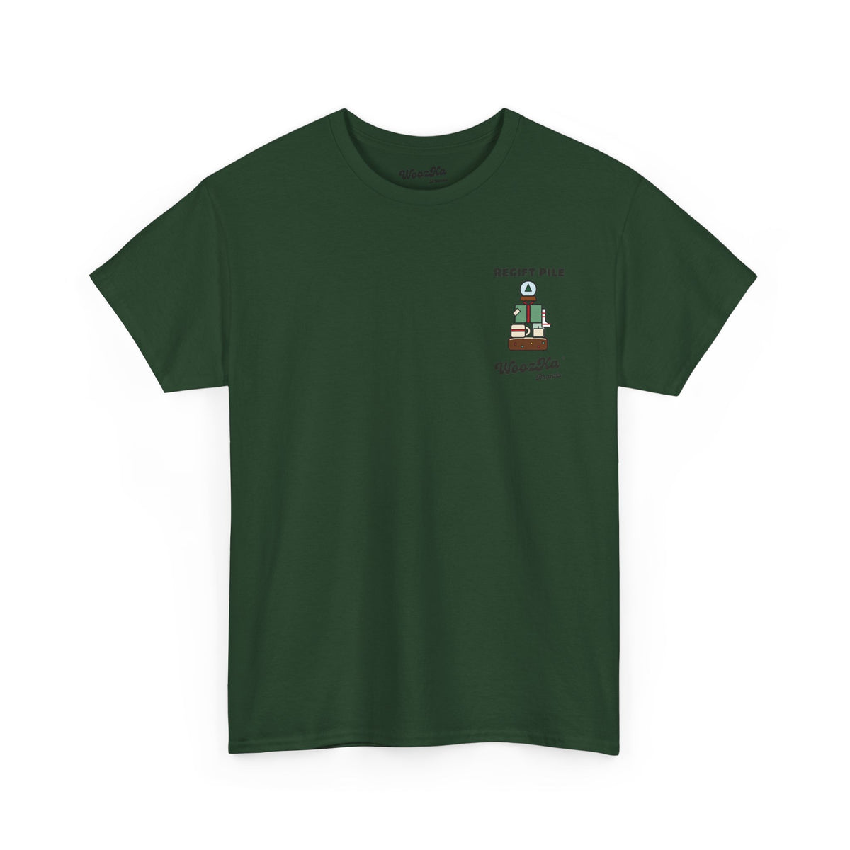 WoozKa Brands Funny Christmas T-Shirt, Regift Office Party Back Print