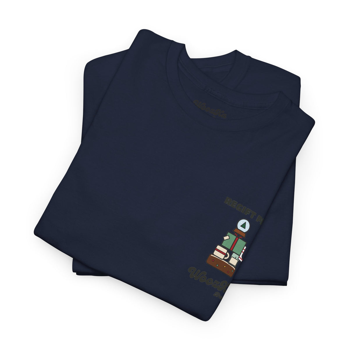 WoozKa Brands Funny Christmas T-Shirt, Regift Office Party Back Print