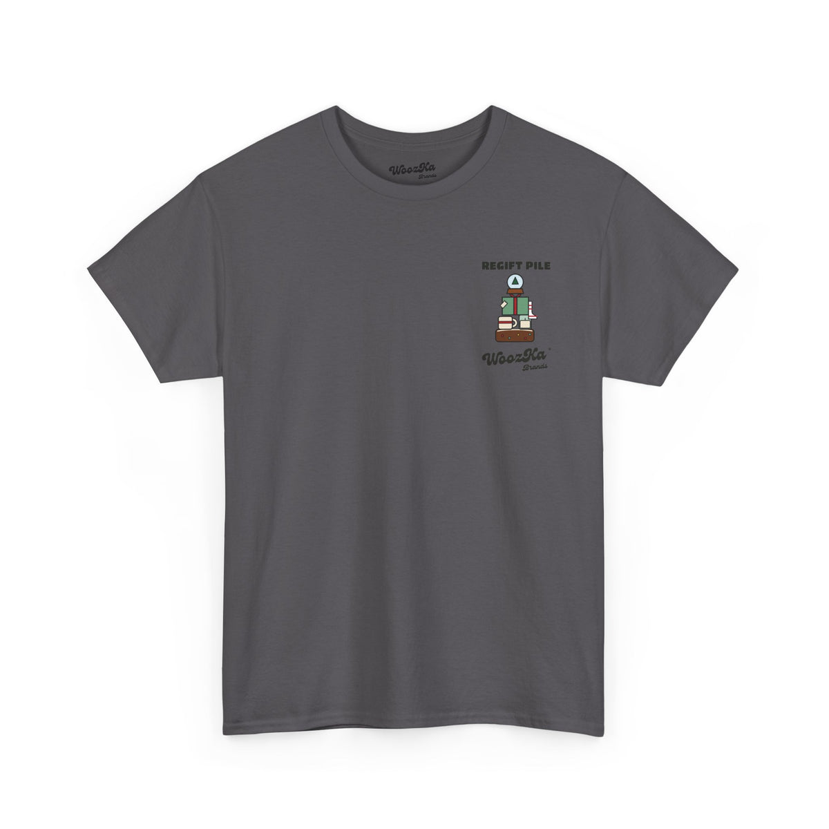 WoozKa Brands Funny Christmas T-Shirt, Regift Office Party Back Print