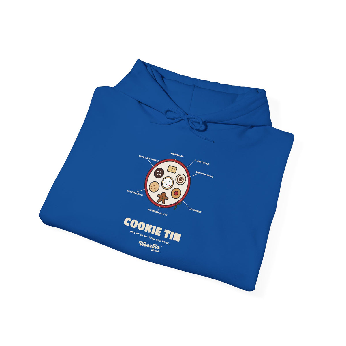 WoozKa Brands Christmas Cookie Hoodie, Holiday Baking Front Print