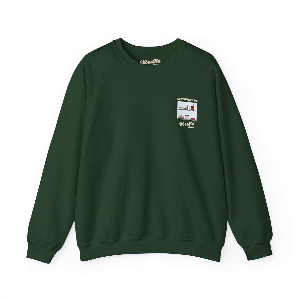WoozKa Brands Funny Thanksgiving Leftovers Sweatshirt, Back Print