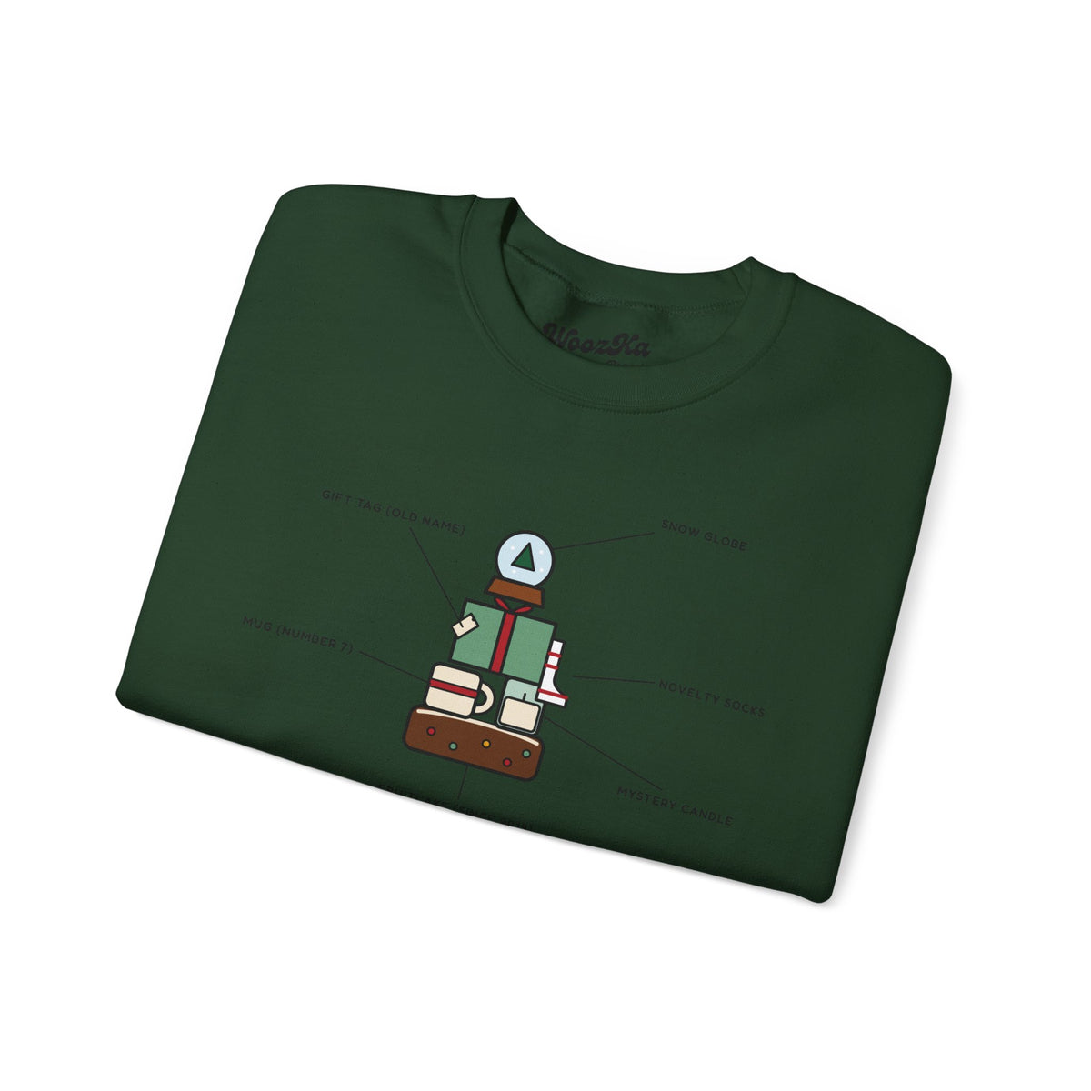 WoozKa Brands Funny Christmas Sweatshirt, Regift Office Party Front Print