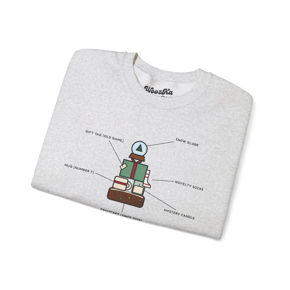 WoozKa Brands Funny Christmas Sweatshirt, Regift Office Party Front Print