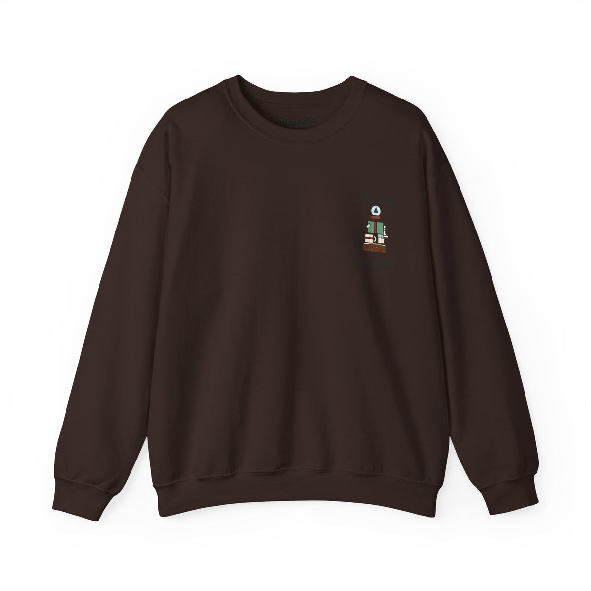 WoozKa Brands Funny Christmas Sweatshirt, Regift Office Party Back Print