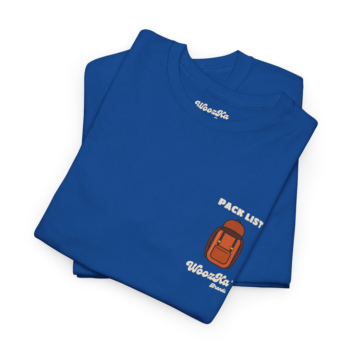 WoozKa Brands Hiking T-Shirt, Backpacking Gear List Back Print