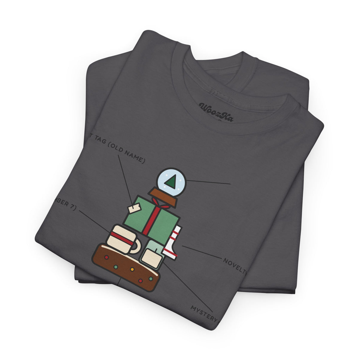 WoozKa Brands Funny Christmas T-Shirt, Regift Office Party Front Print