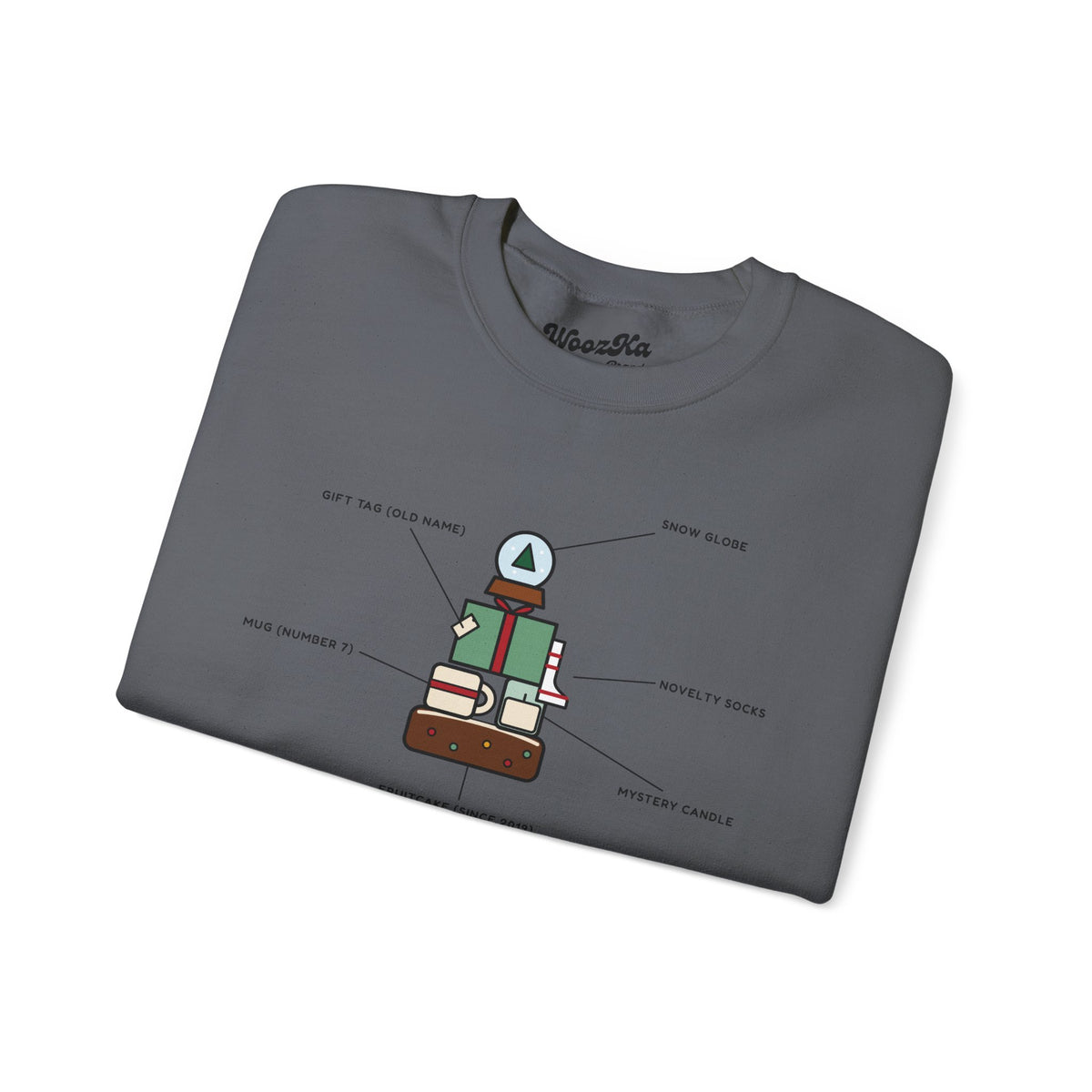 WoozKa Brands Funny Christmas Sweatshirt, Regift Office Party Front Print